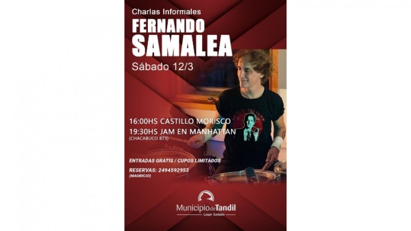 "Las charlas son una forma de agradecimiento ante tantos privilegios que me dio la música"